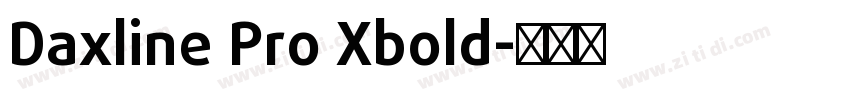 Daxline Pro Xbold字体转换